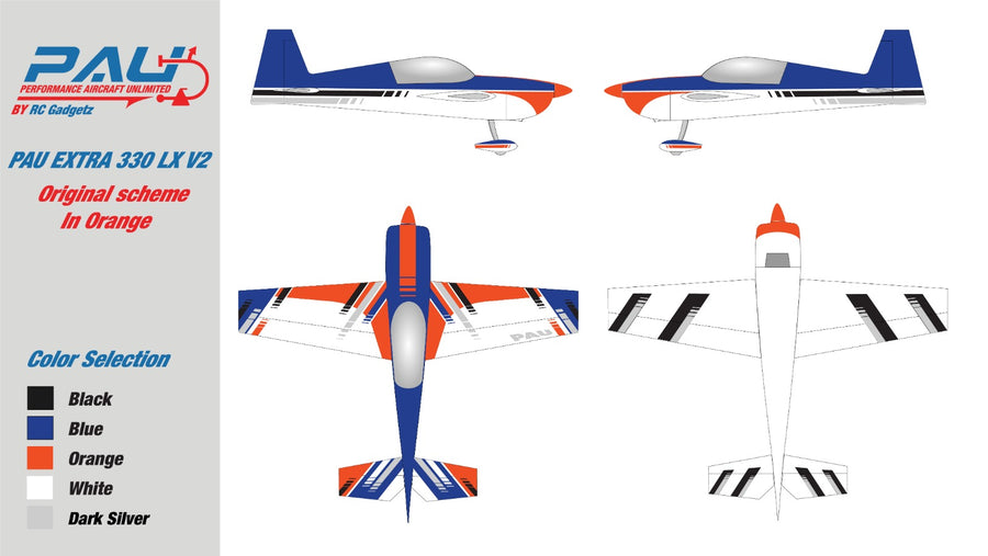 PAU Extra 330LX 70cc – Orange– PAU USA