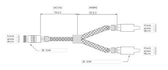 AR Proline Y Lead 152mm Servo Cable - HeliDirect